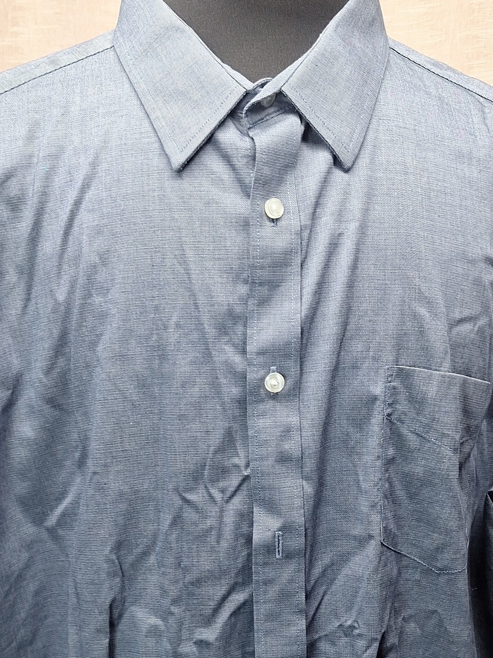 UNTUCKit Light Slate Blue Men's Button-Down Dress Shirt 3XL